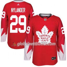 Toronto Maple Leafs Hockeydrakt William Nylander 29 2017-2018 Rød Alternate Adidas Authentic - Herre